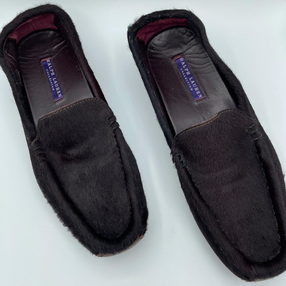 Ralph Lauren Collection calf hair loafers